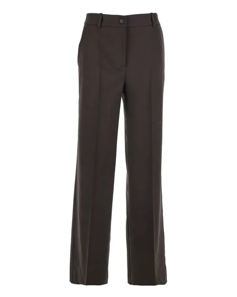 P.A.R.O.S.H. P.A.R.O H. Gabardine-Hose mit Taschen - Braun Braun