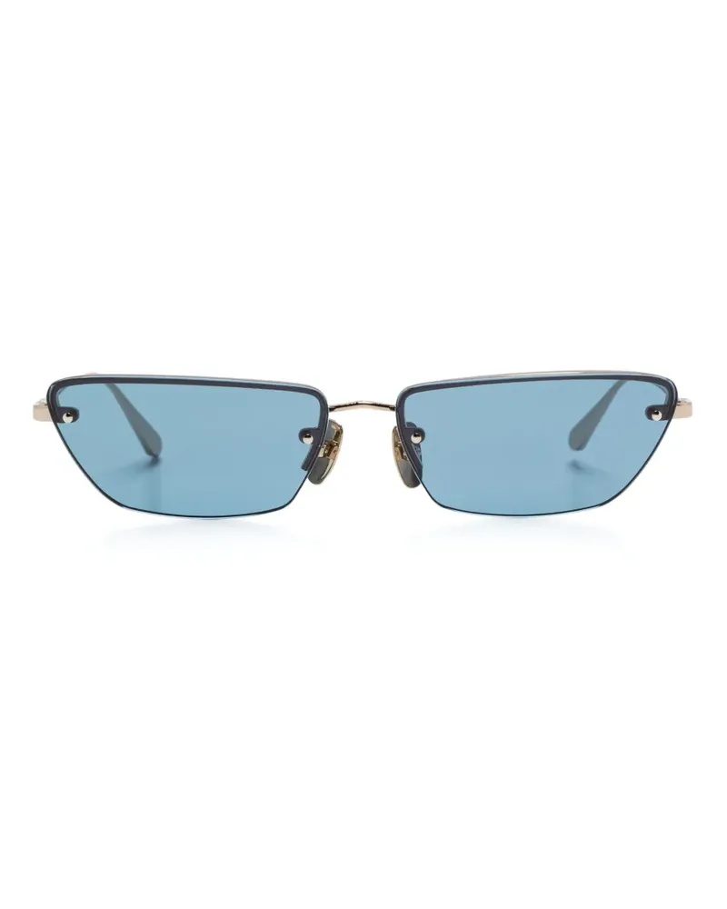 Linda Farrow Sonnenbrille mit Cat-Eye-Gestell - Gold Gold