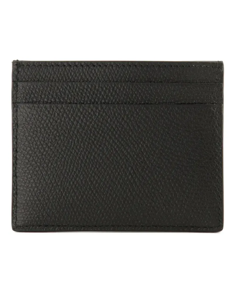 Valentino Garavani VLogo grained card holder - Schwarz Schwarz