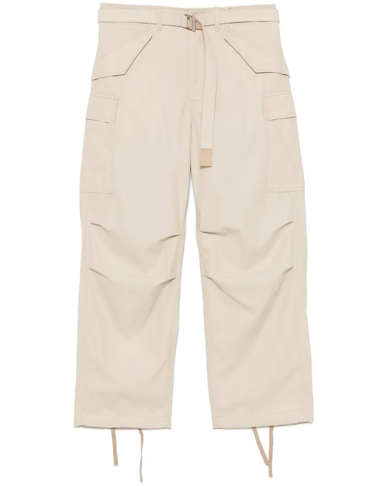 Sacai Hose mit Gürtel - Nude Nude