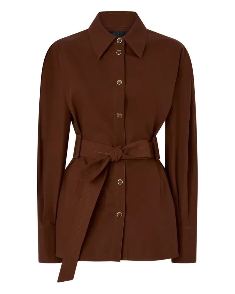 Pinko Oberteil mit Gürtel - Braun Braun