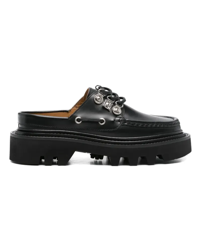 Toga embellished leather mules - Schwarz Schwarz