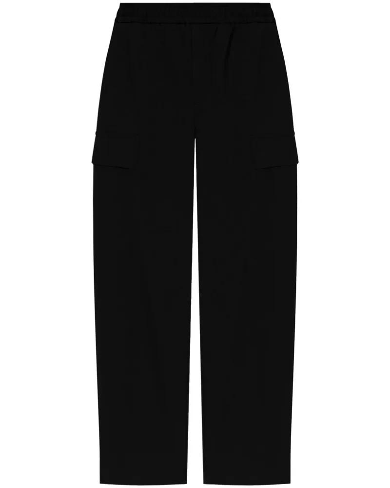 Dolce & Gabbana Cargohose mit Logo-Schild - Schwarz Schwarz