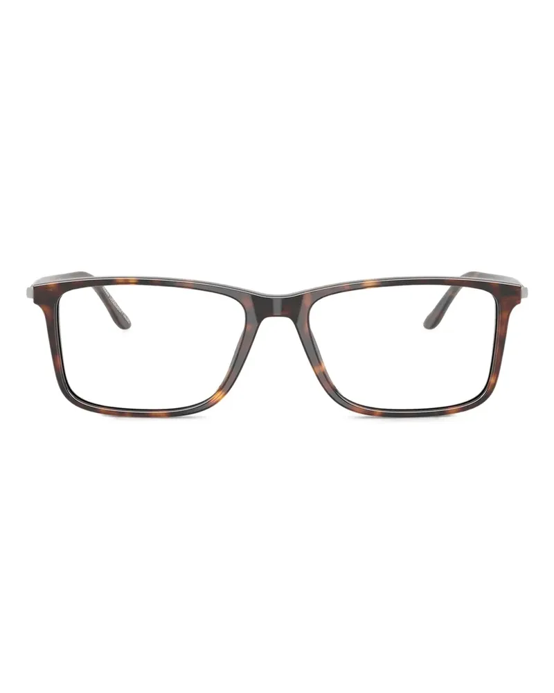 Giorgio Armani Brille mit eckigem Gestell - Braun Braun