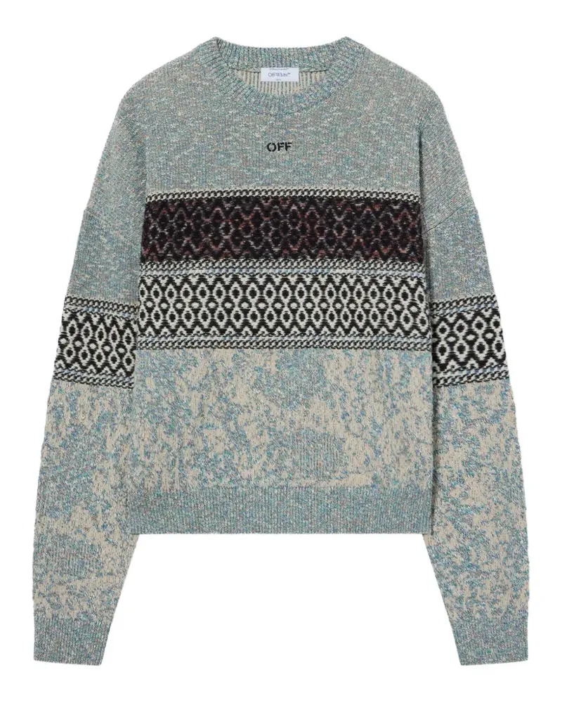 OFF-WHITE Persian Arrow knit sweater - Blau Blau