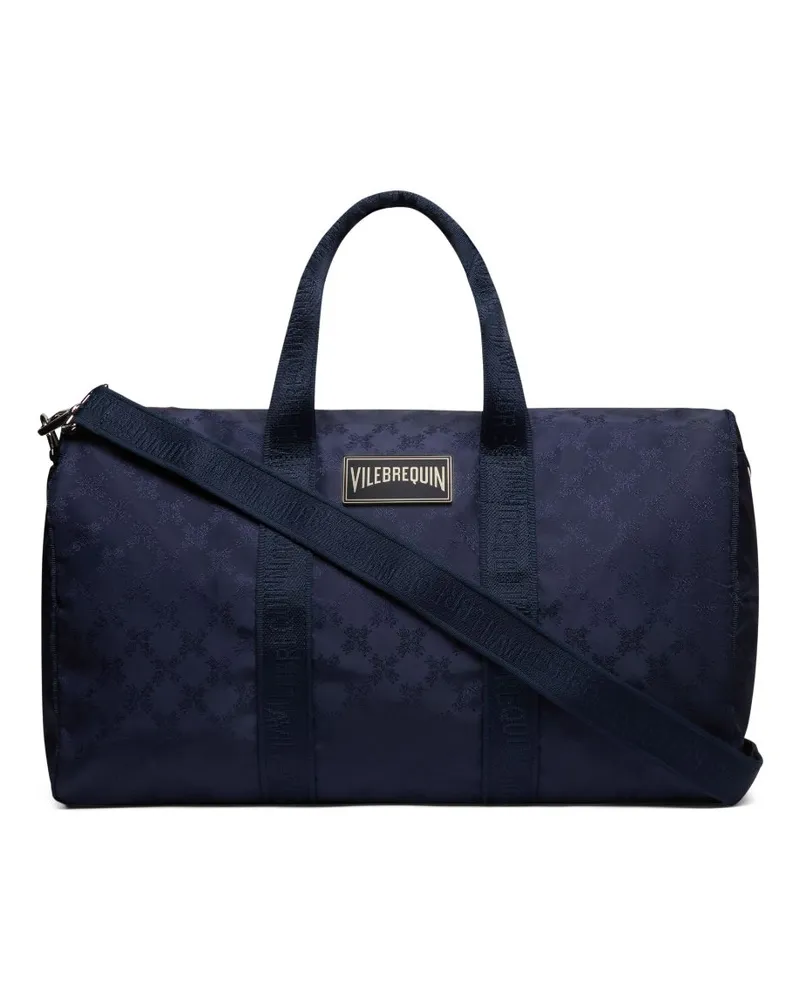 Vilebrequin Bag-72 Reisetasche mit Monogramm-Jacquard - Blau Blau