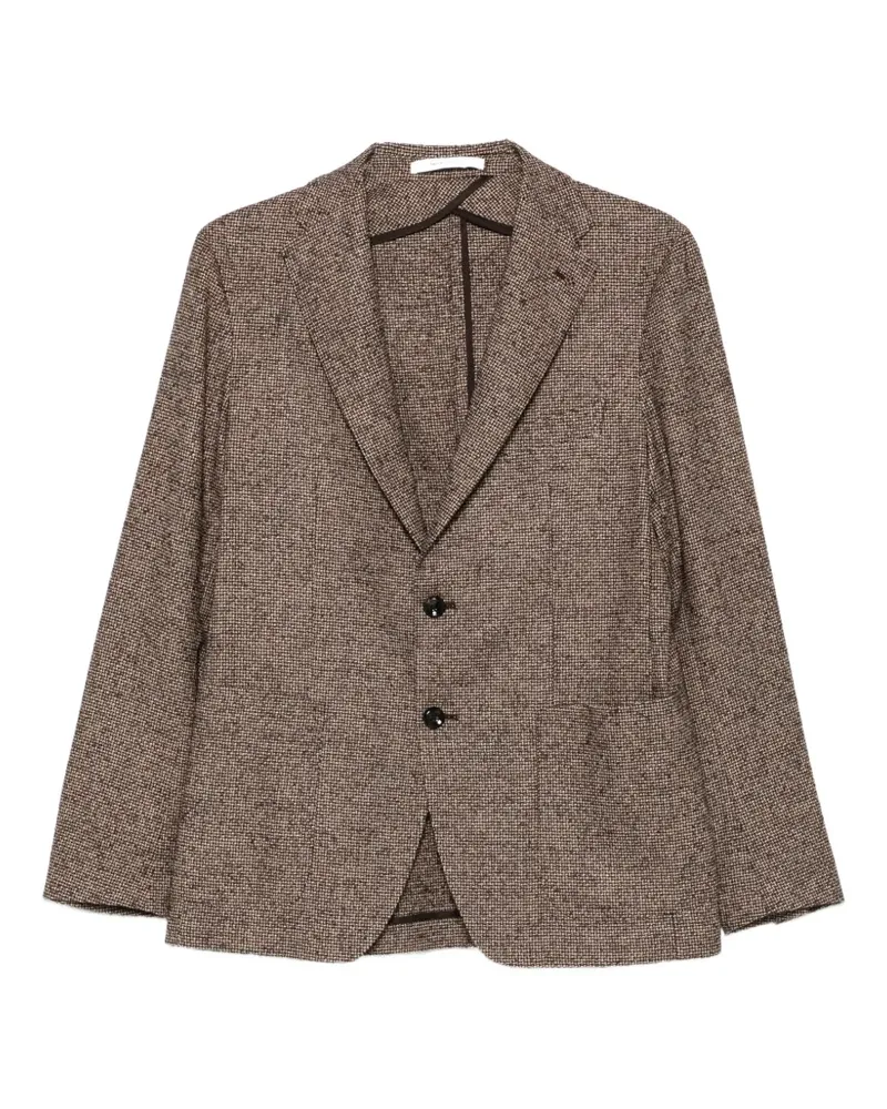 Tagliatore textured single-breasted blazer - Braun Braun