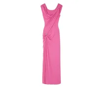 Gerafftes Safety Pin Abendkleid - Rosa