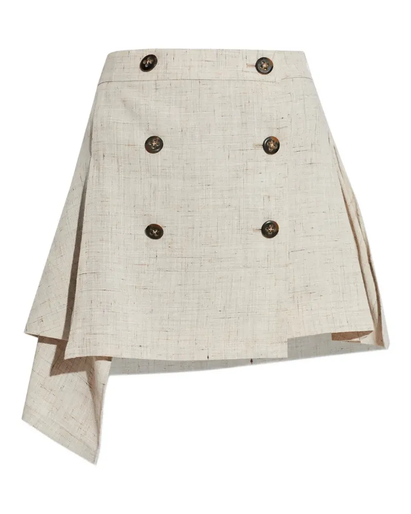 Vivienne Westwood six-button asymmetric mini skirt - Nude Nude