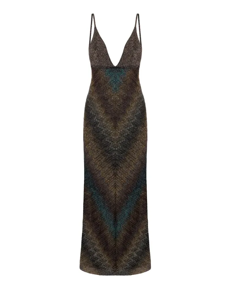 Missoni V-neck dress - Braun Braun
