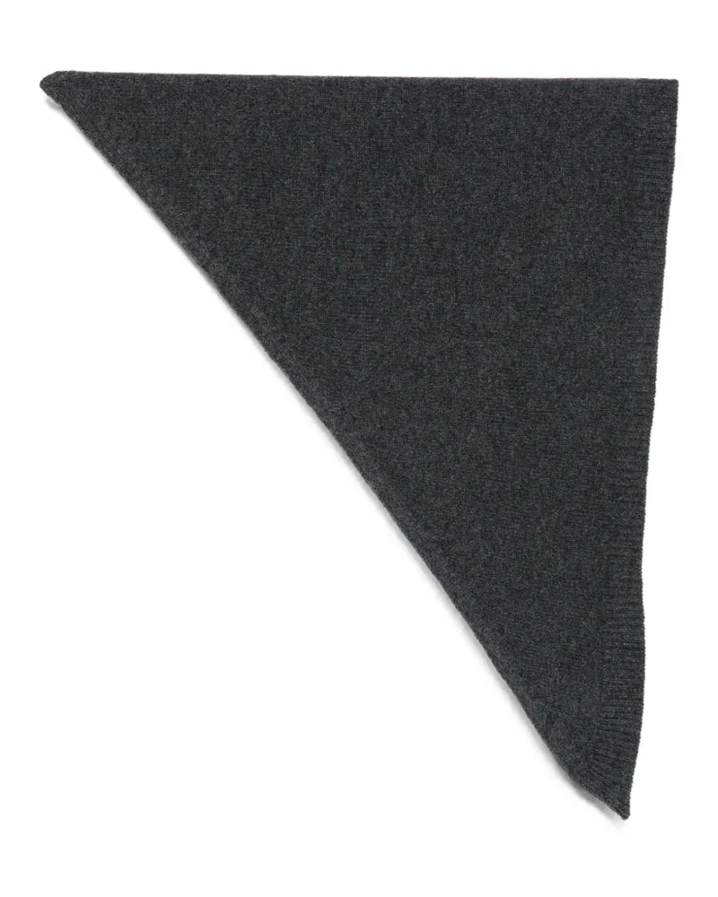 Róhe Gestrickter Schal - Grau Grau