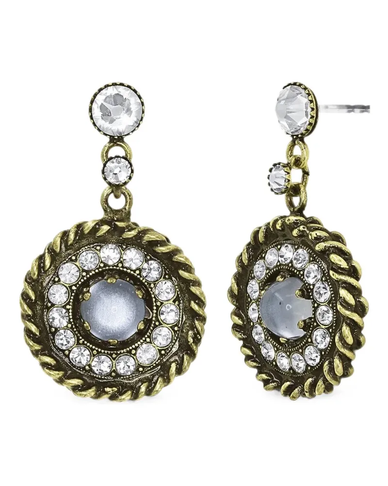 KONPLOTT Lost and Found crystal-embellished drop earrings - Gold Gold