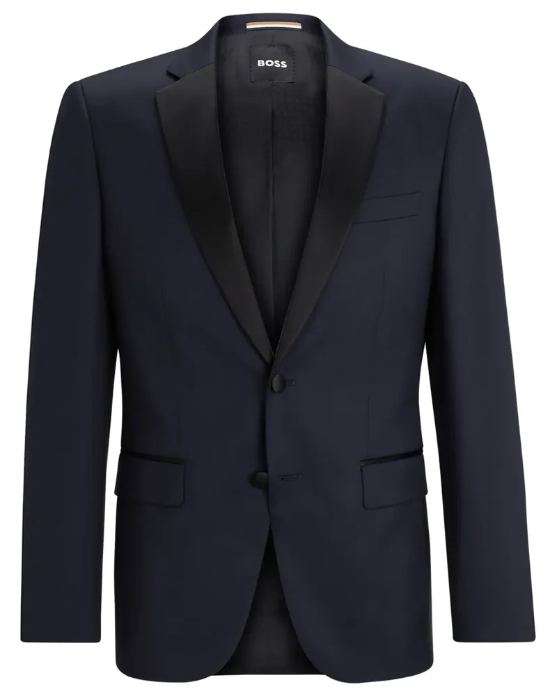 HUGO BOSS Schmale Smoking-Jacke - Blau Blau