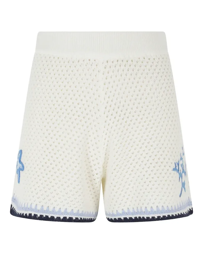 MC2 Saint Barth Yvette crochet-knit shorts - Weiß Weiß