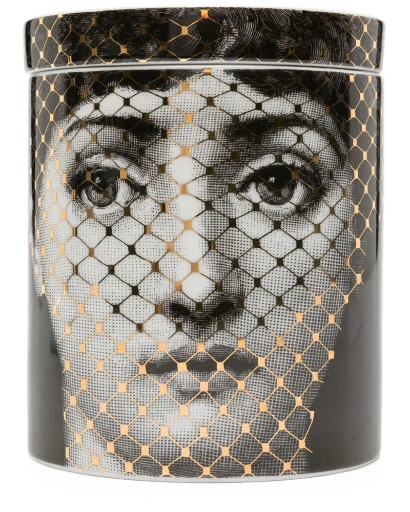 Fornasetti Nel Mentre Mascherina Kerze (1,02g) - Schwarz Schwarz