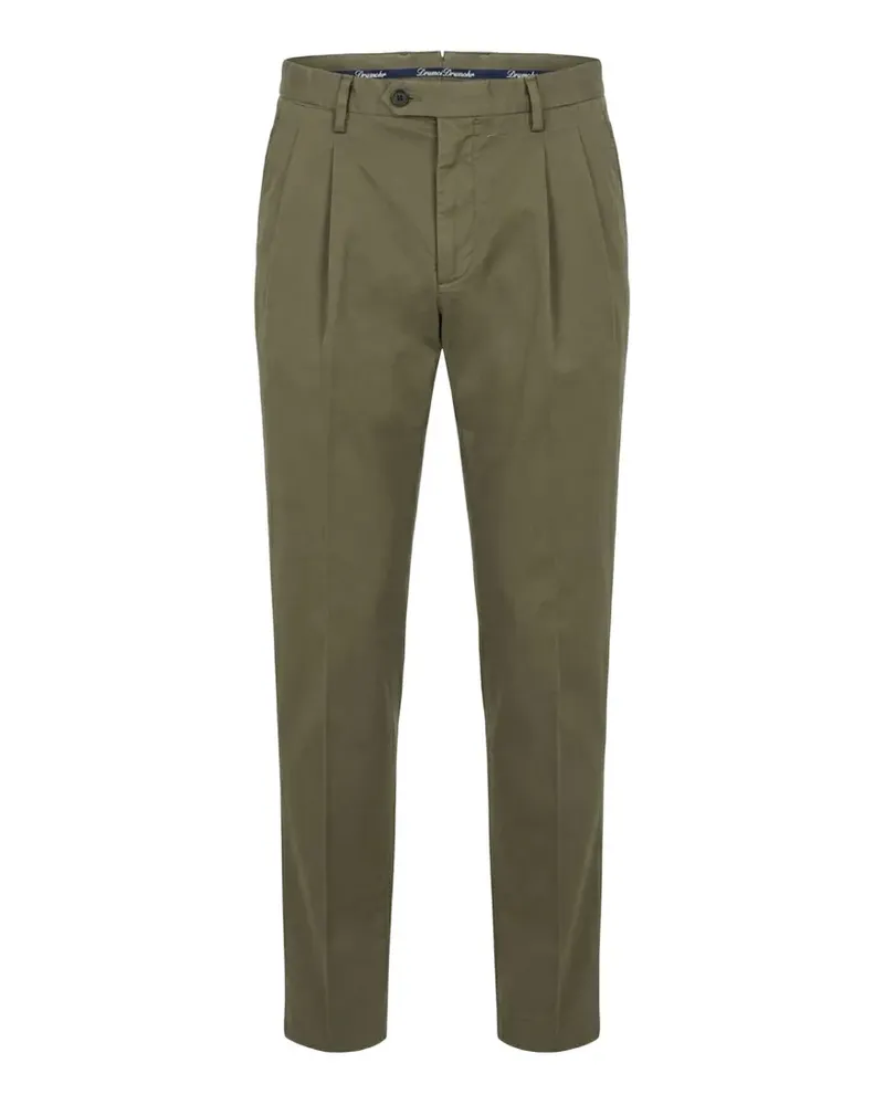 Drumohr  pleated cotton trousers - Grün Grün