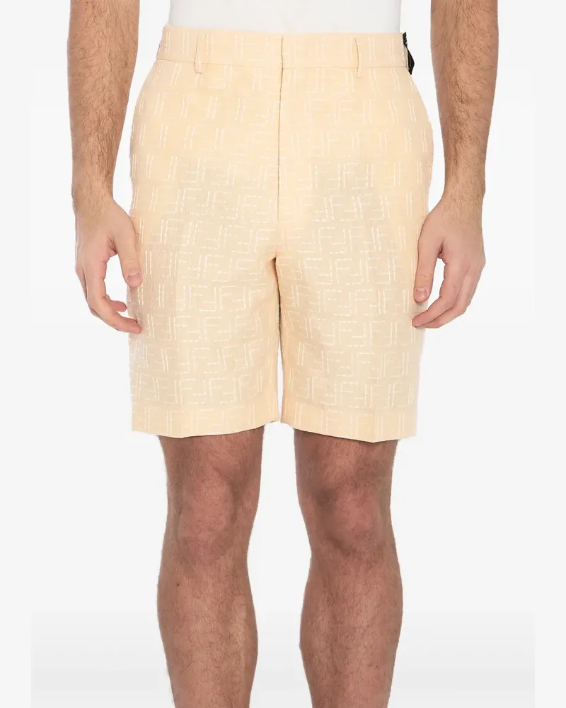 Fendi Bermudas aus FF-Jacquard - Nude Nude