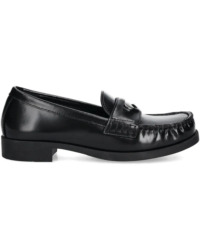 Moschino Klassische Penny-Loafer - Schwarz Schwarz