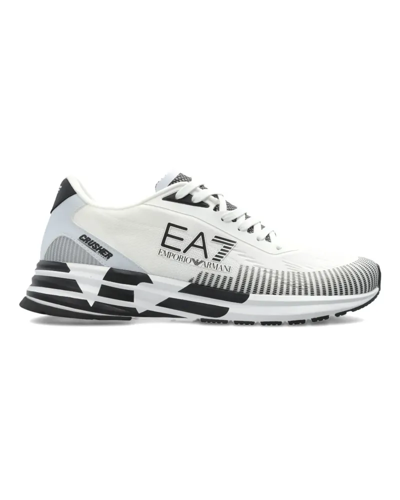 EA7 Crusher logo sneakers - Weiß Weiß