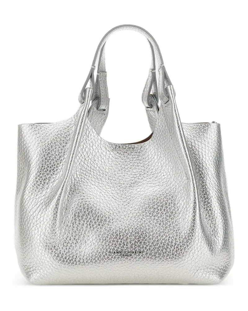 Gianni Chiarini Dua bubble leather tote bag - Silber Silber