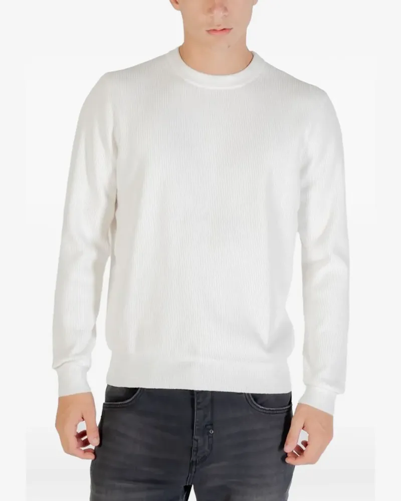 Antony Morato Gerippter Pullover - Weiß Weiß