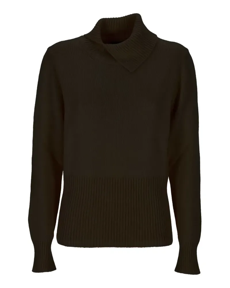 Gran Sasso ribbed-knit roll-neck sweater - Braun Braun