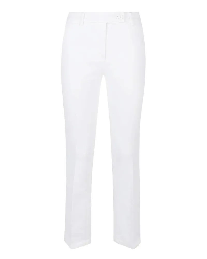 VIA MASINI 80 frayed-edge trousers - Weiß Weiß
