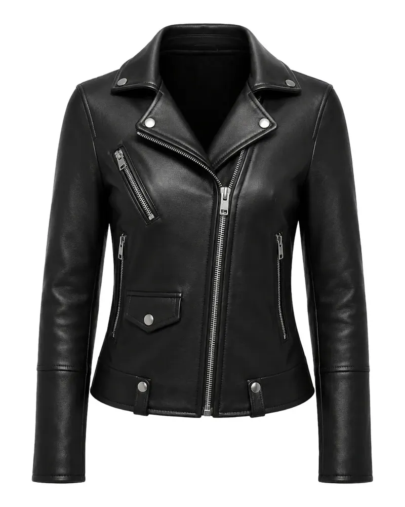 Diesel R-Sinya-A leather biker jacket - Schwarz Schwarz