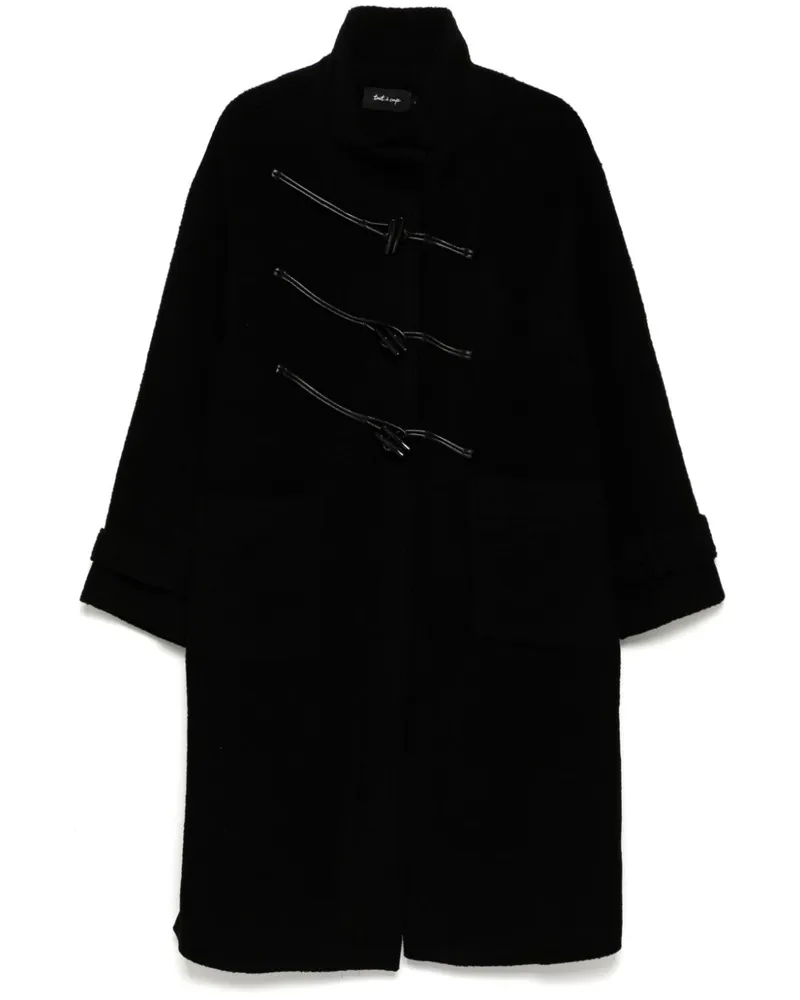 Tout a Coup Dufflecoat mit Stehkragen - Schwarz Schwarz
