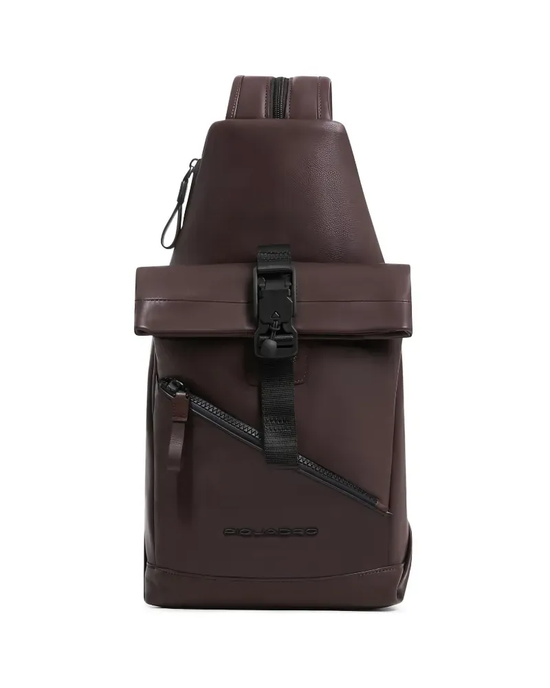 Piquadro Wandelbare Rucksack-Gürteltasche - Braun Braun