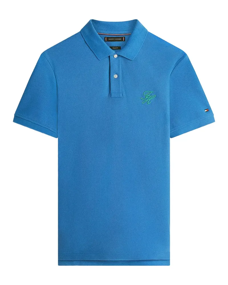 Tommy Hilfiger Poloshirt mit Logo-Signatur - Blau Blau