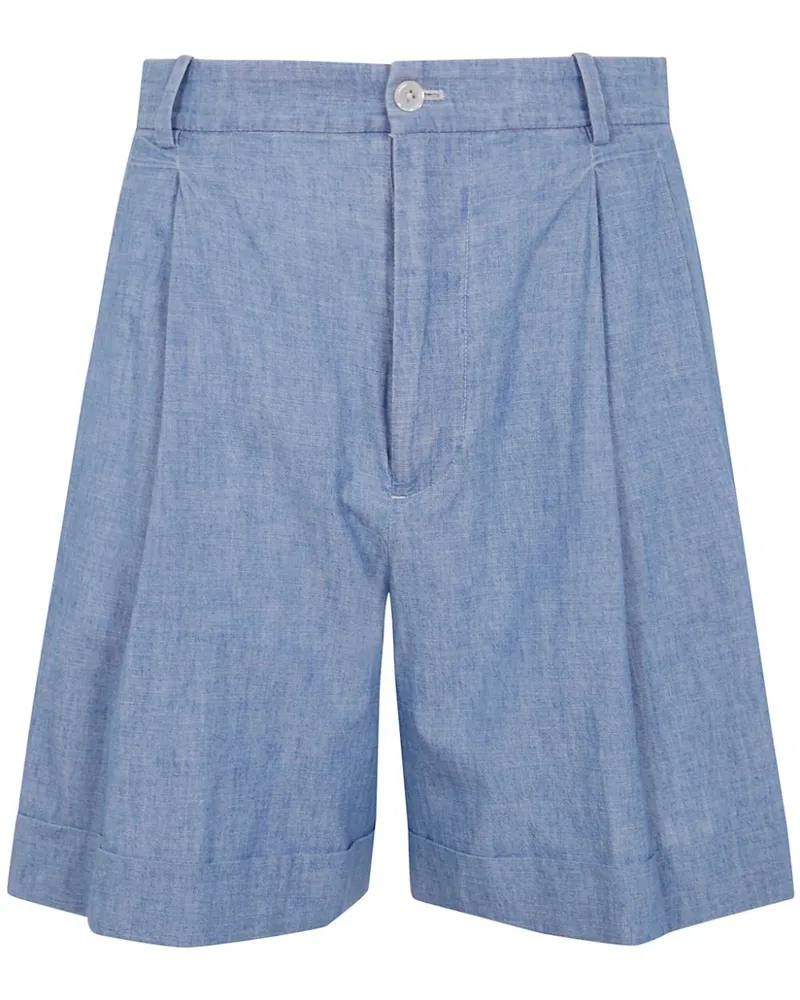 Ralph Lauren Shorts aus Chambray - Blau Blau