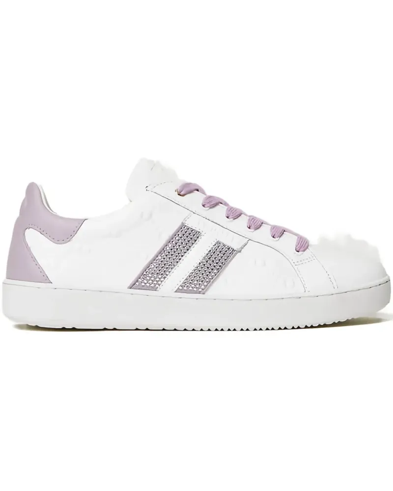 Twin-Set Sneakers mit Strass - Weiß Weiß