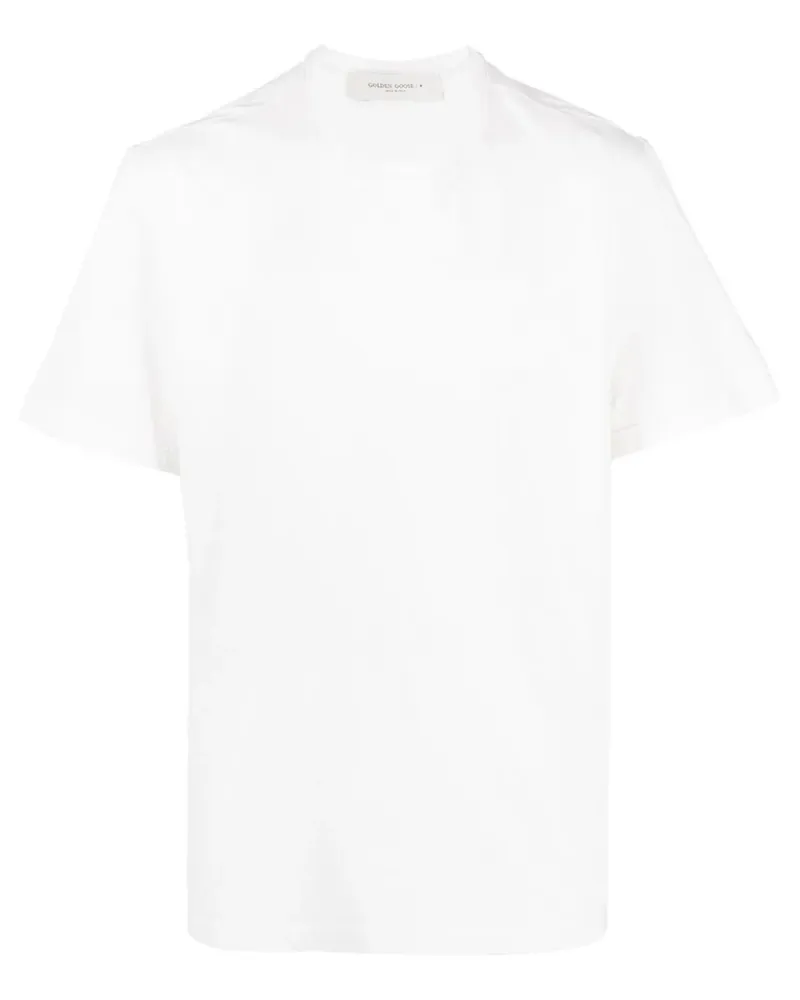 Golden Goose T-Shirt mit Logo-Stickerei - Weiß Weiß