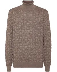 Philipp Plein Sweatshirt mit Monogramm Nude