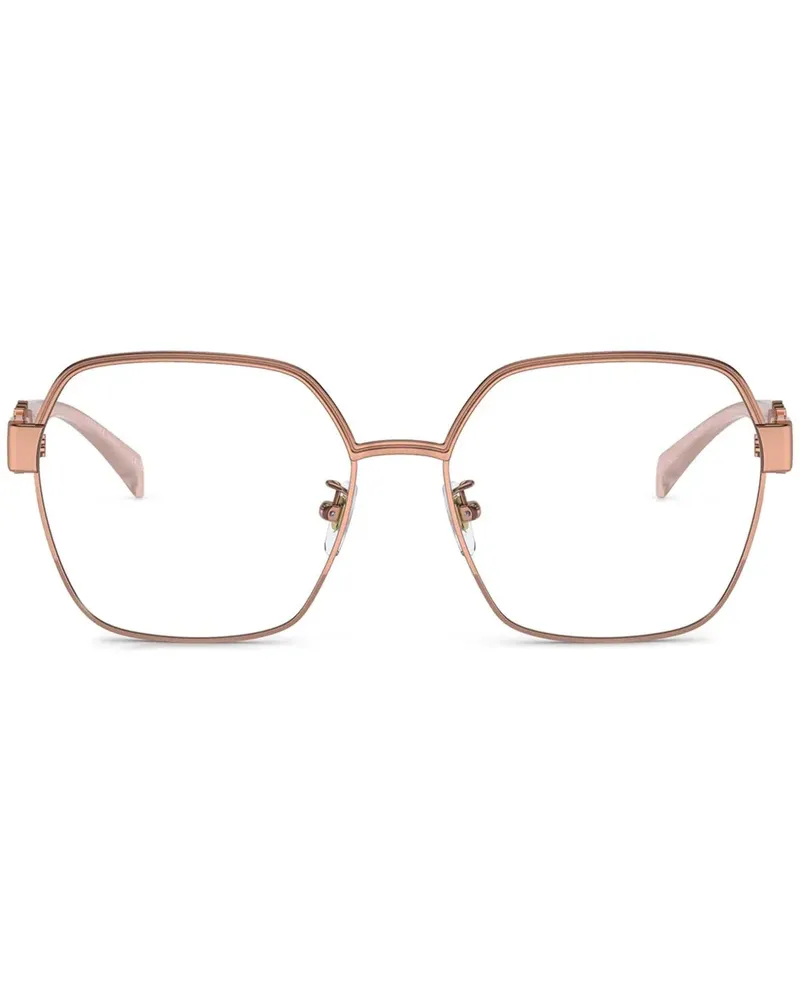 Versace Brille mit eckigem Gestell - Rosa Rosa