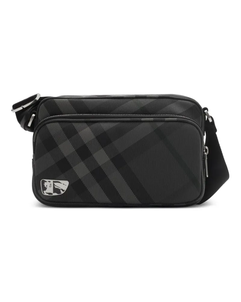 Burberry Grid Kuriertasche - Grau Grau