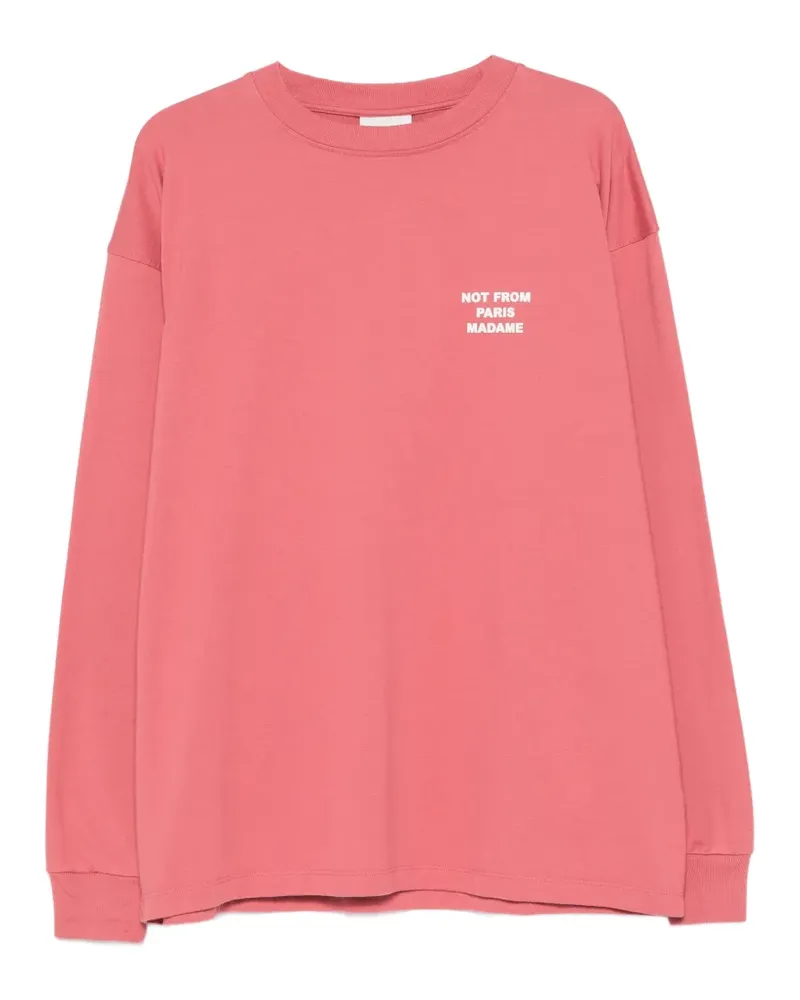 Drôle de Monsieur Langärmeliges T-Shirt - Rosa Rosa
