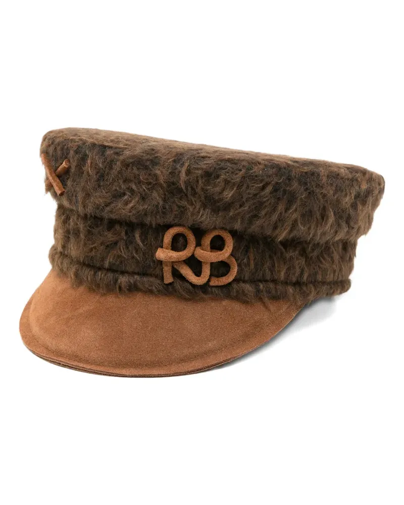 RUSLAN BAGINSKIY Mütze mit Logo-Detail - Braun Braun