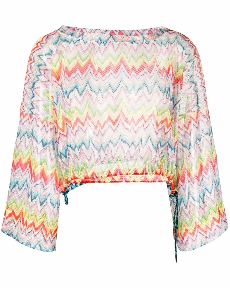 Missoni Cropped-Top mit Zickzackmuster - Orange Orange
