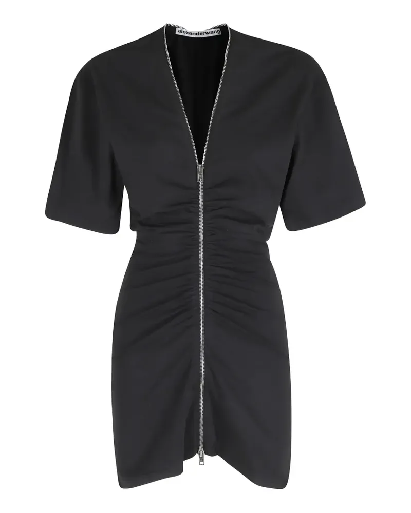Alexander Wang Zipper Tee mini dress - Schwarz Schwarz