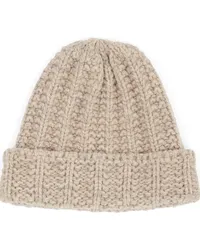 Maison Margiela Gestrickte Shetland Beanie Nude