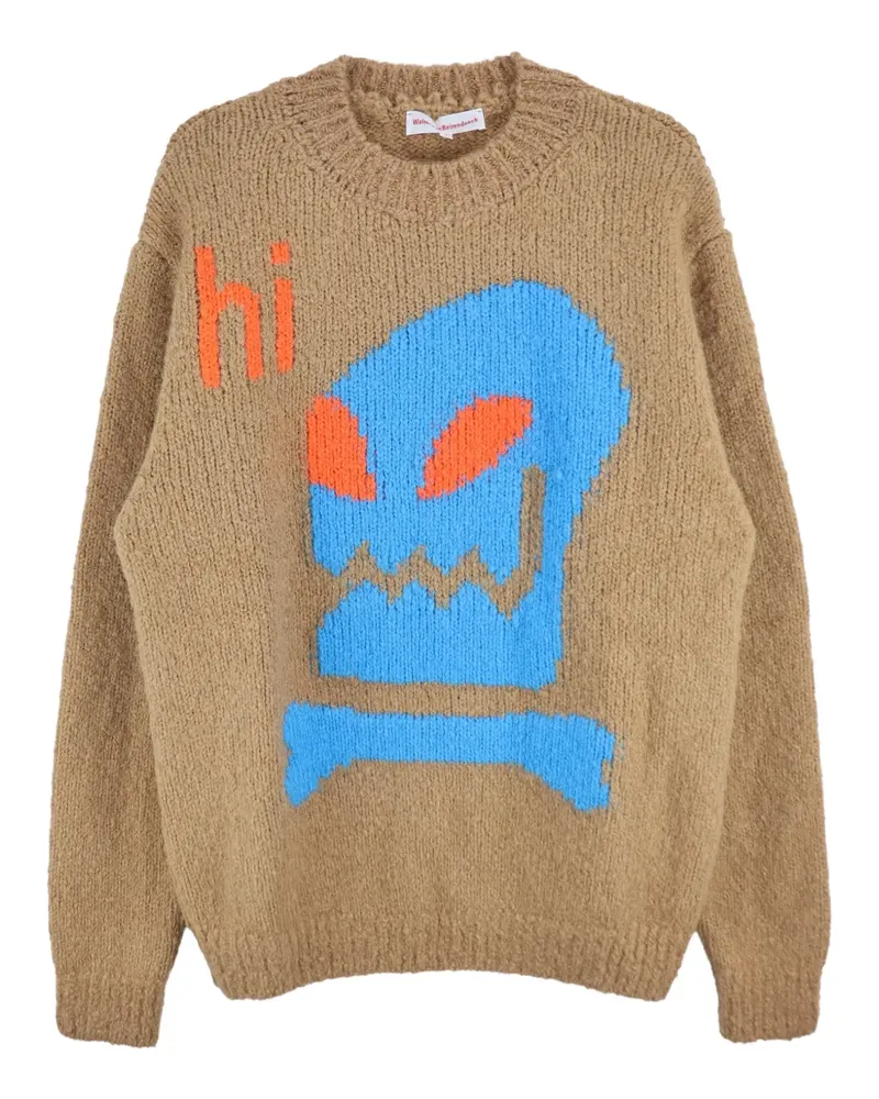Walter van Beirendonck Gestrickter Pullover - Braun Braun