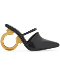 Ferragamo Mules mit definiertem Absatz 70mm Schwarz