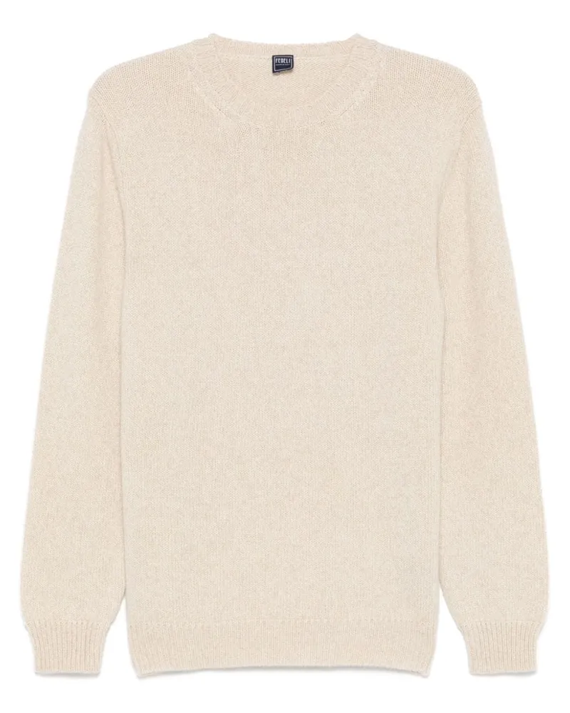 Fedeli Klassischer Kaschmirpullover - Nude Nude