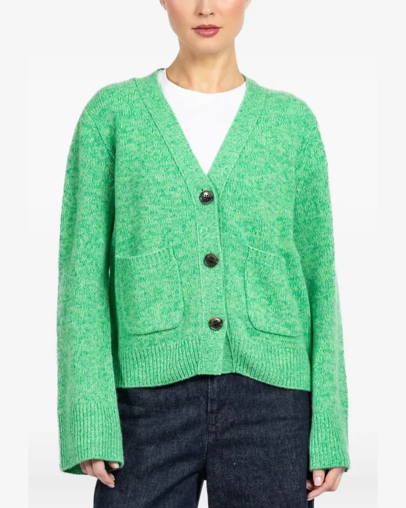 Lisa Yang Danni patch-pocket cardigan - Grün Grün