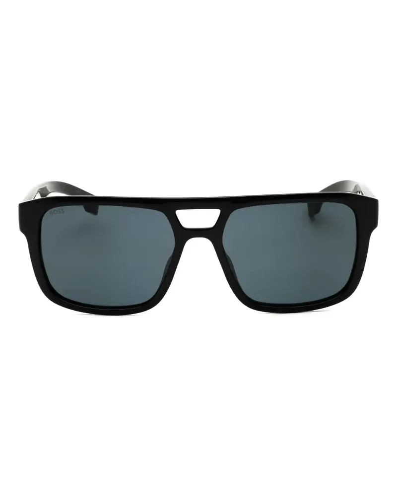 HUGO BOSS rectangle-frame sunglasses - Schwarz Schwarz