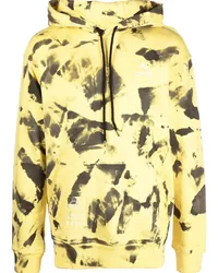 MAUNA KEA Hoodie mit abstraktem Print Gelb