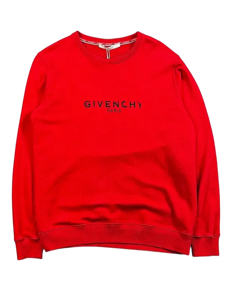 Givenchy Sweatshirt mit Logo-Print - Rot Rot