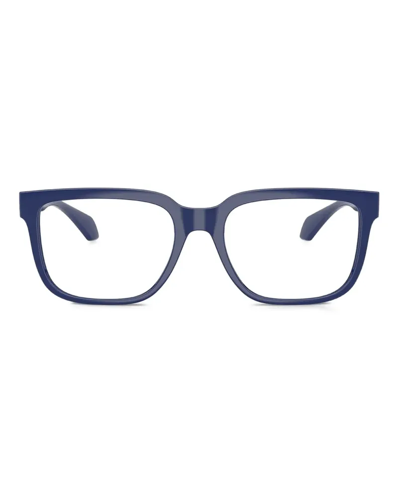Versace Verzierte Brille mit eckigem Gestell - Blau Blau